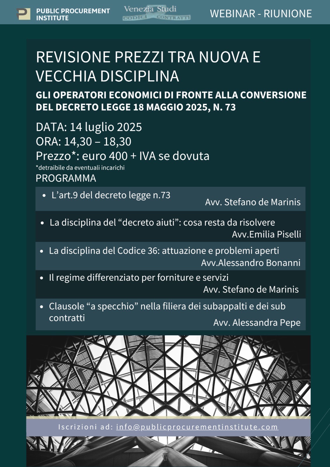 Revisione prezzi tra nuova e vecchia disciplina  - Gli operatori economici di fronte alla Conversione del Decreto Legge 18 Maggio 2025, n. 73