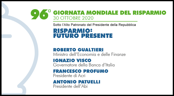 96ª Giornata Mondiale del Risparmio