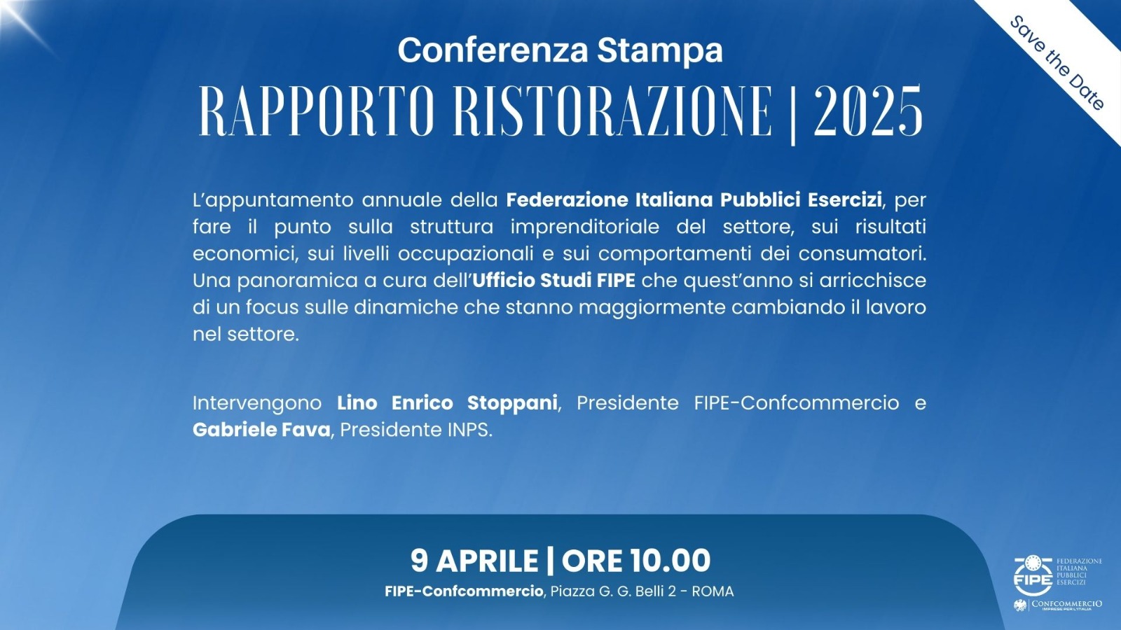 Presentazione del Rapporto Ristorazione 2025