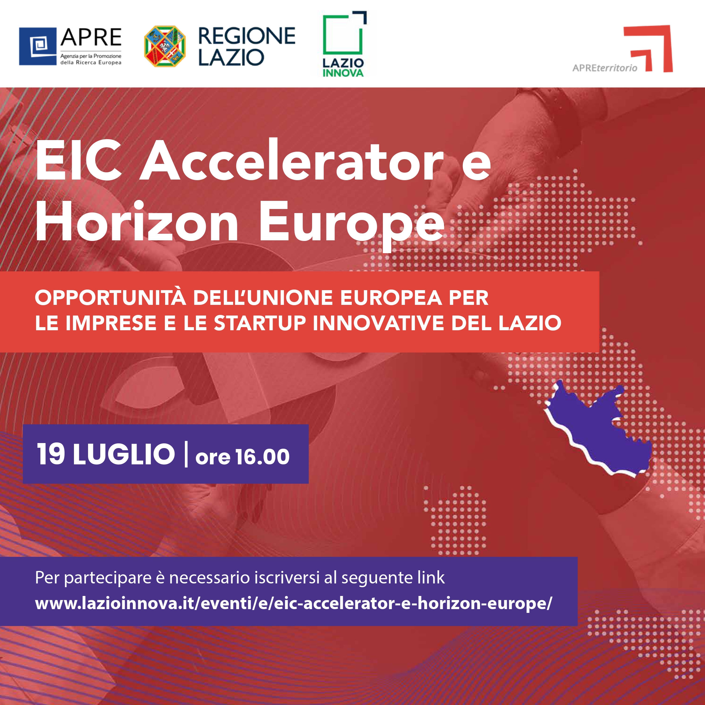 EIC accelerator e Horizon Europe. Opportunit&agrave; dell&rsquo;Unione europea per le imprese e le startup innovative del Lazio