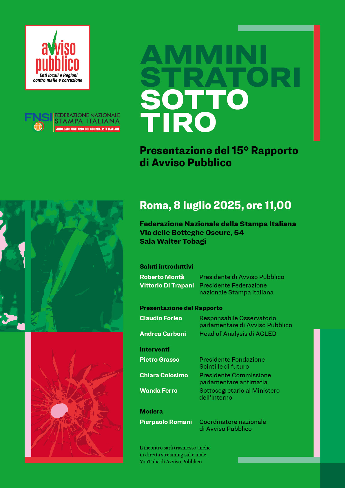 Presentazione del Rapporto di Avviso Pubblico - Amministratori sotto tiro