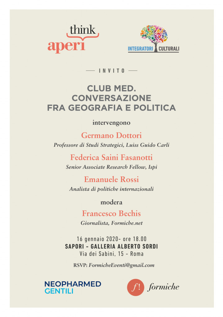 Club Med. Conversazione fra geografia e politica