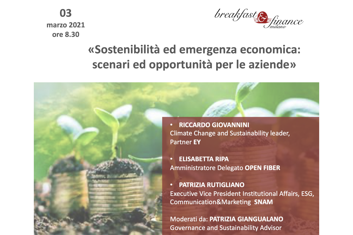Sostenibilit&agrave; ed emergenza economica: scenari ed opportunit&agrave; per le aziende
