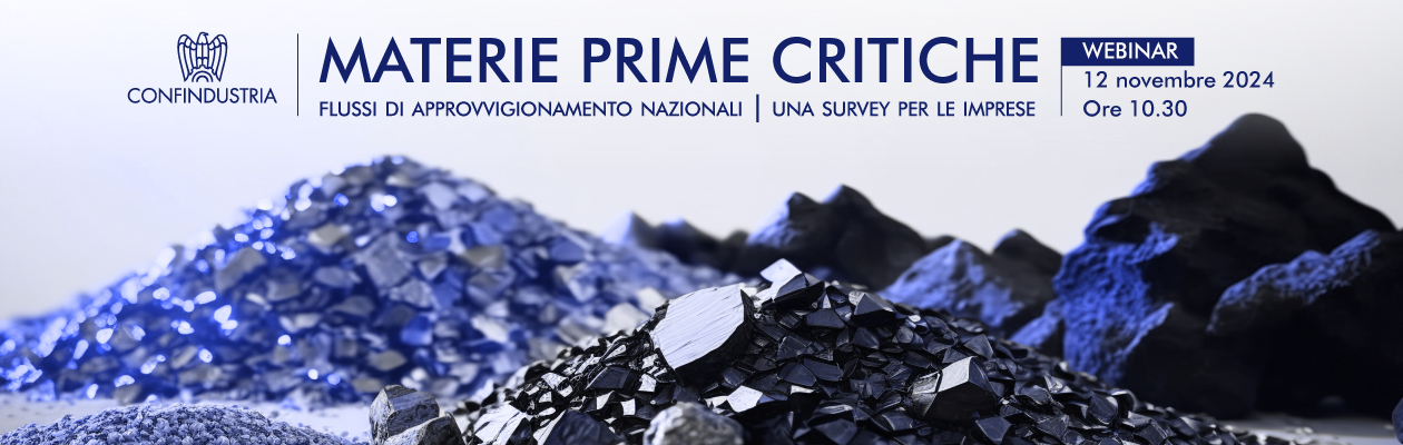 Materie prime critiche. Flussi di approvvigionamento nazionali - Una survey per le imprese