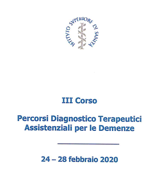 III Corso &ldquo;Percorsi Diagnostico Terapeutici Assistenziali per le demenze&rdquo;