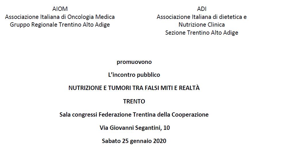 Nutrizione e Tumori Tra Falsi Miti e Realtà