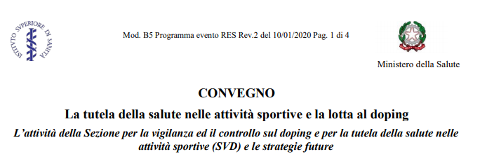 La tutela della salute nelle attività sportive e la lotta al doping