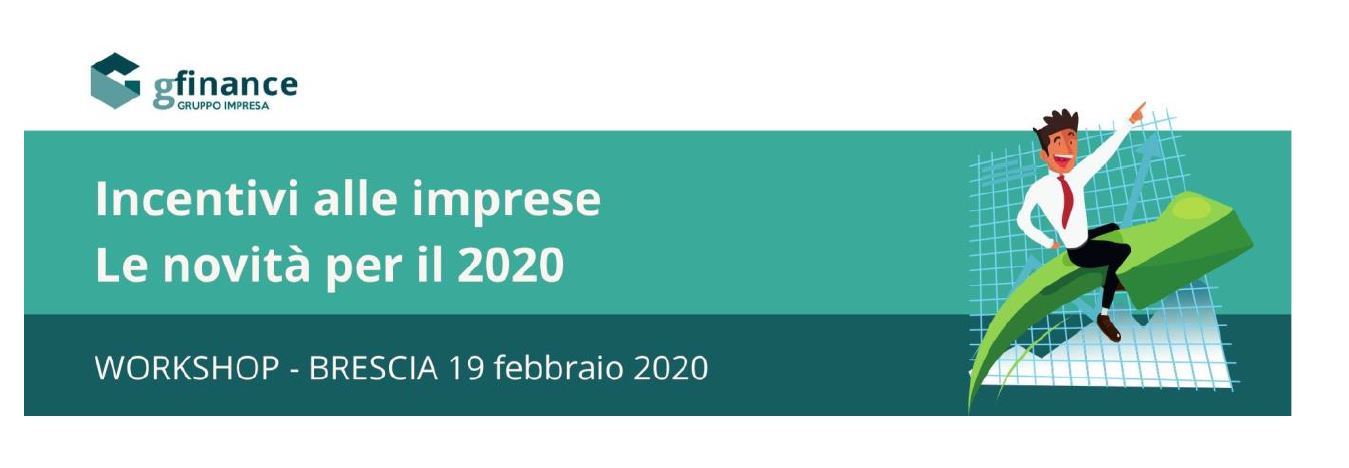 Incentivi alle imprese: le novità per il 2020