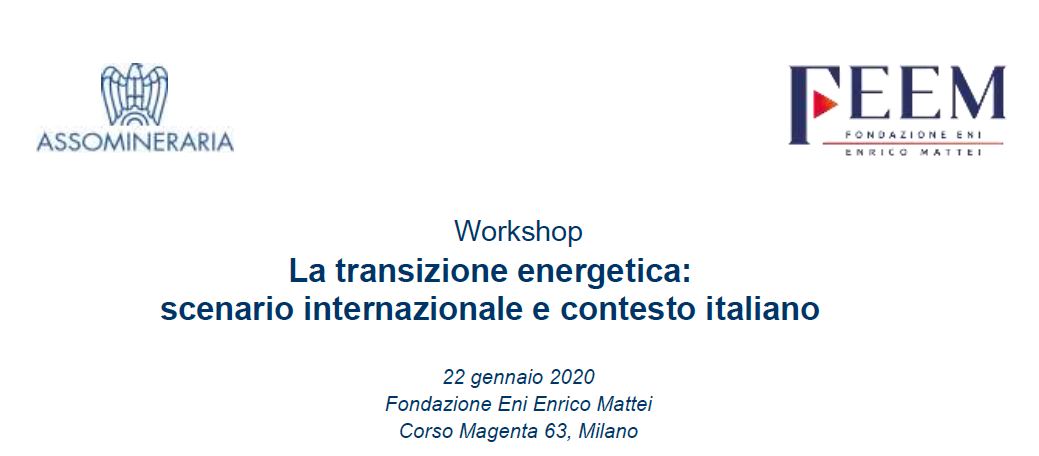 La transizione energetica: scenario internazionale e contesto italiano