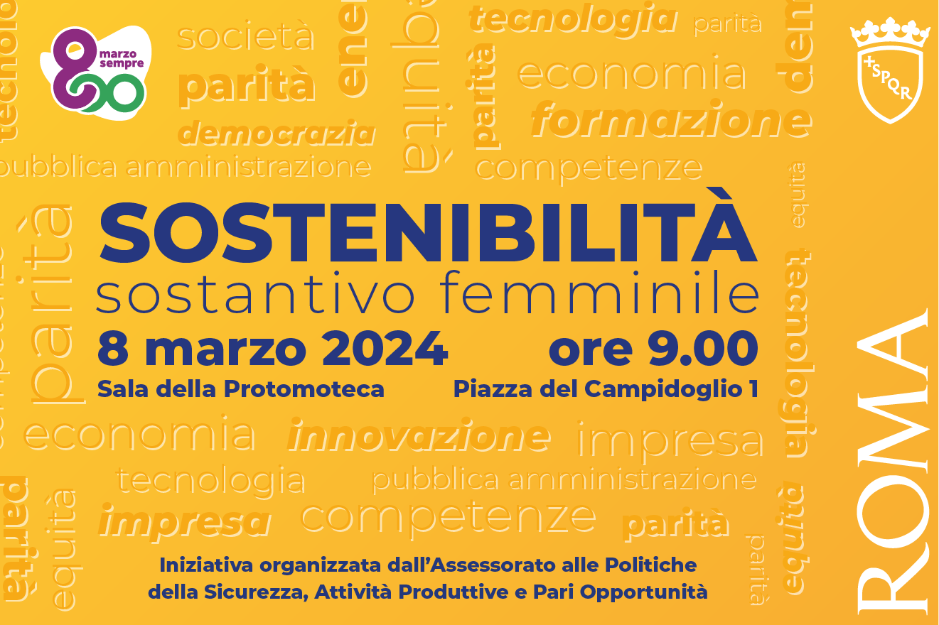 Sostenibilit&agrave;, sostantivo femminile