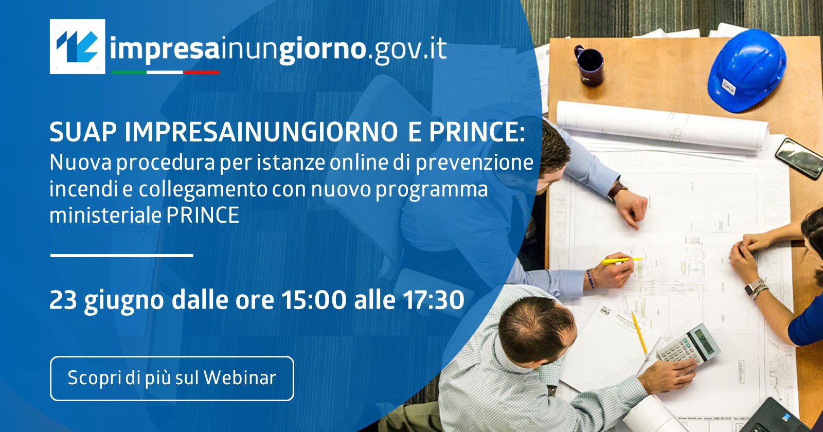 SUAP Impresainungiorno e PRINCE: nuova procedura per istanze online di prevenzione incendi e collegamento con nuovo programma ministeriale PRINCE