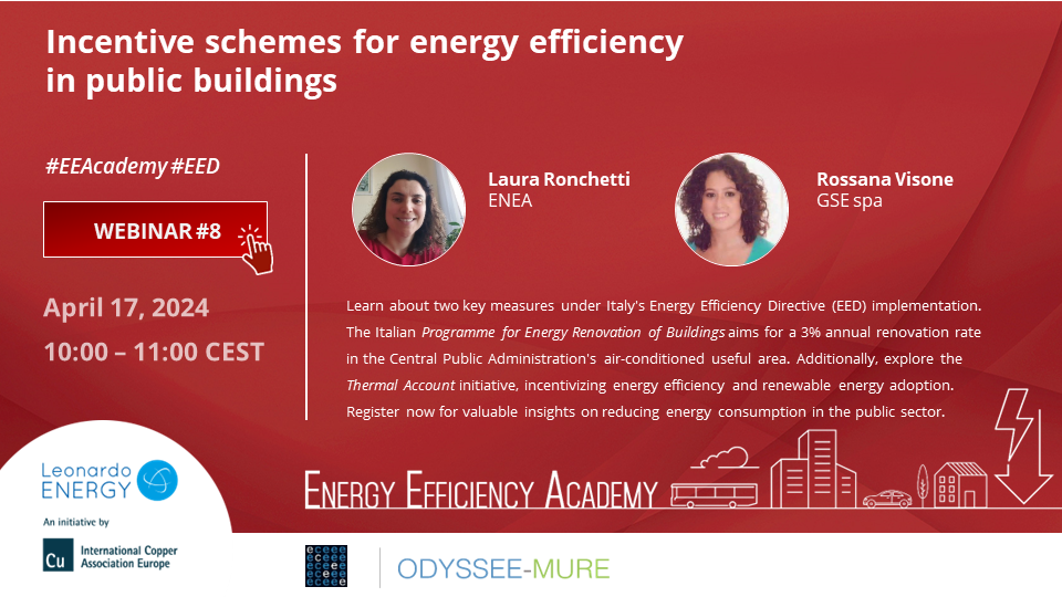 Incentive schemes for energy efficiency in public buildings