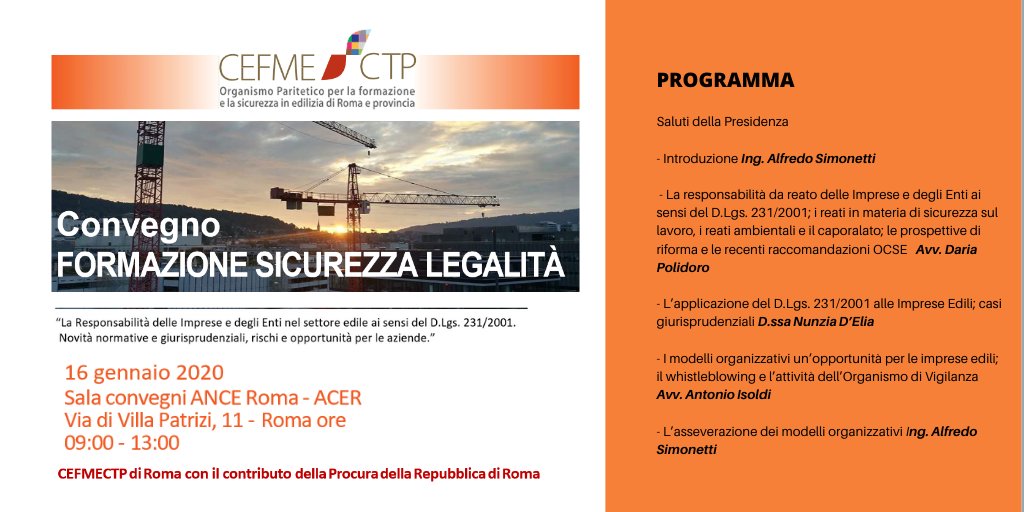 Formazione sicurezza legalità