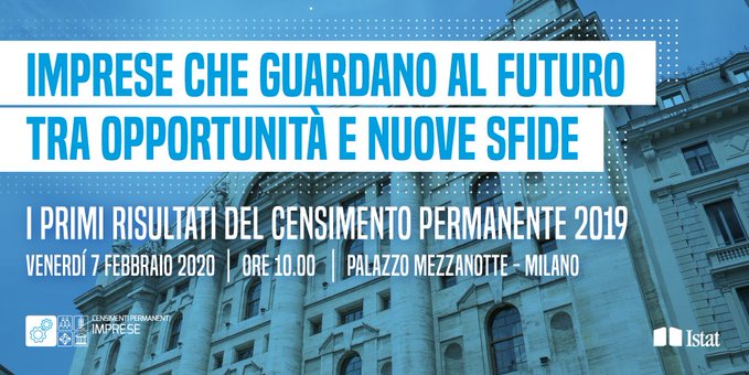 Imprese che guardano al futuro tra opportunità e nuove sfide. I primi risultati del Censimento Permanente 2019