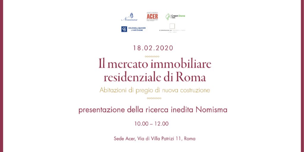 Il mercato immobiliare residenziale di Roma – Abitazioni di pregio di nuova costruzione