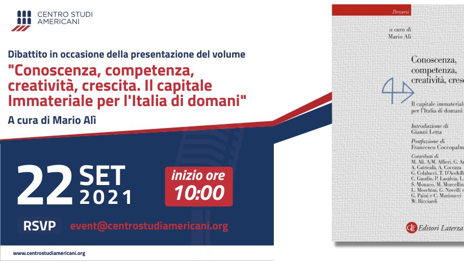 Conoscenza, competenza, creatività, crescita. Il capitale Immateriale per l'Italia di domani