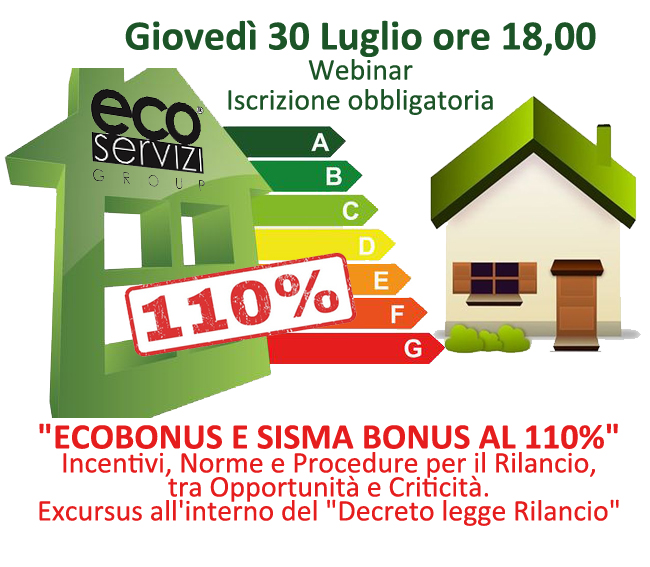 Superbonus del 110% per efficientamento energetico e riduzione del rischio sismico