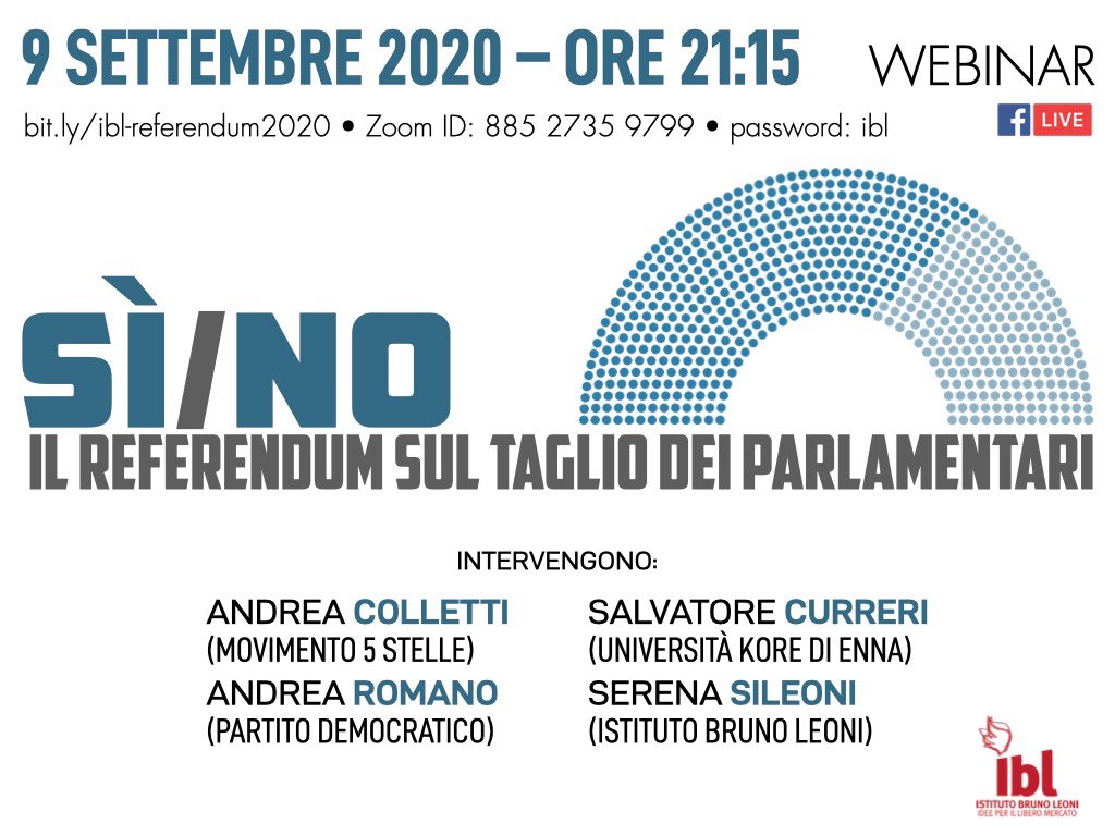 Sì e No. Il referendum sul taglio dei parlamentari