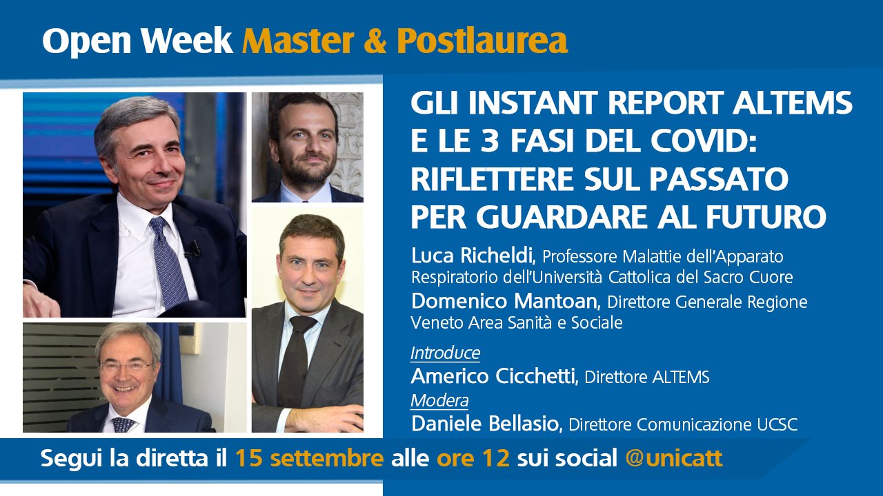 Gli Instant Report ALTEMS e le 3 fasi del Covid: riflettere sul passato per guardare al futuro