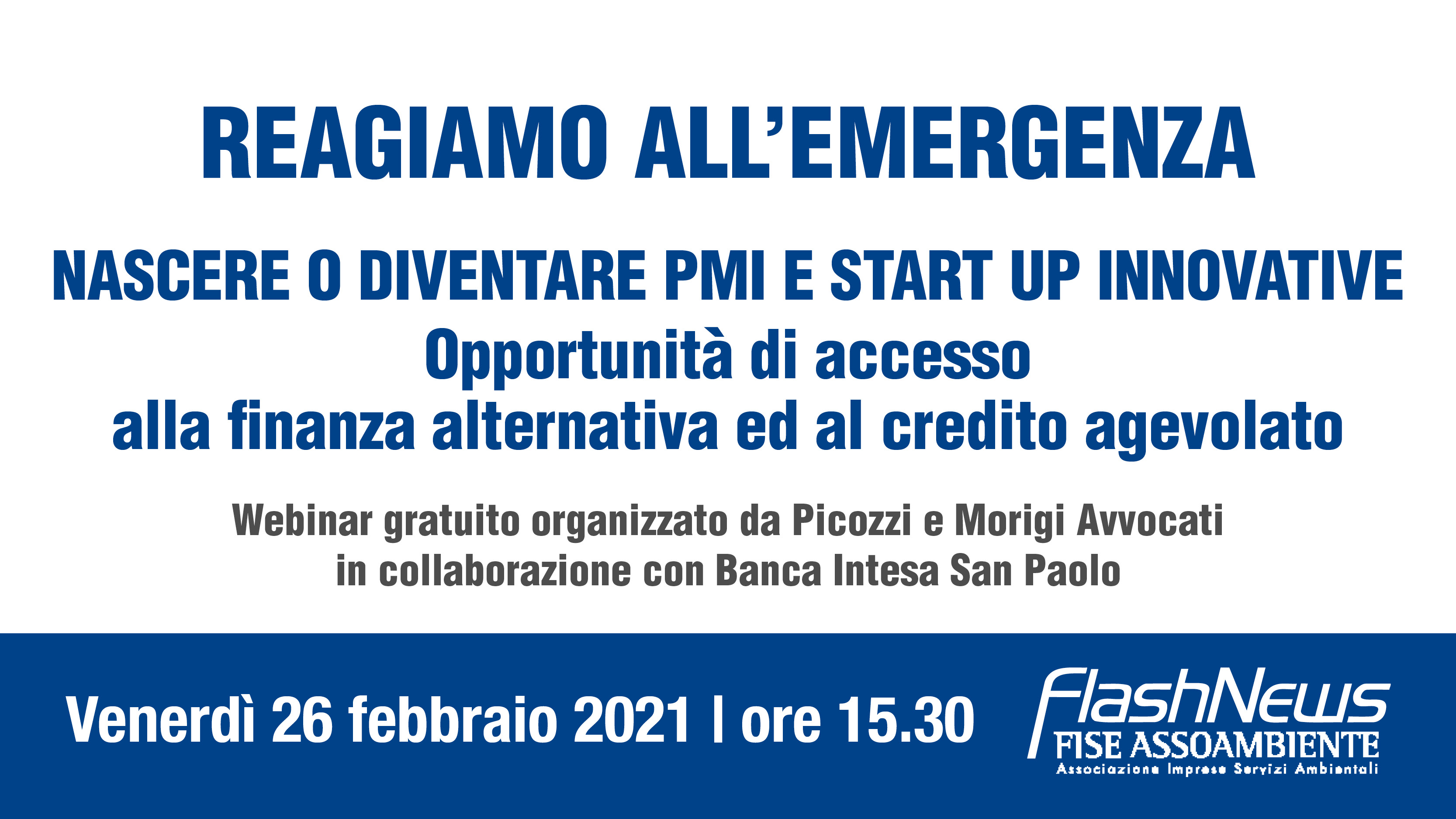 Reagiamo all'emergenza. Come ristrutturare le Imprese e Ripartire