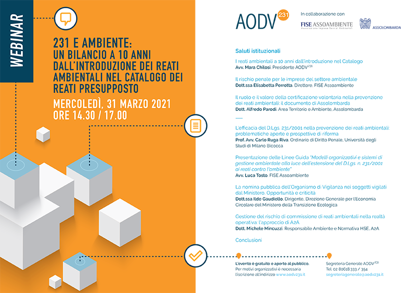 231 e ambiente: un bilancio a 10 anni dall’introduzione dei reati ambientali nel Catalogo dei reati presupposto”