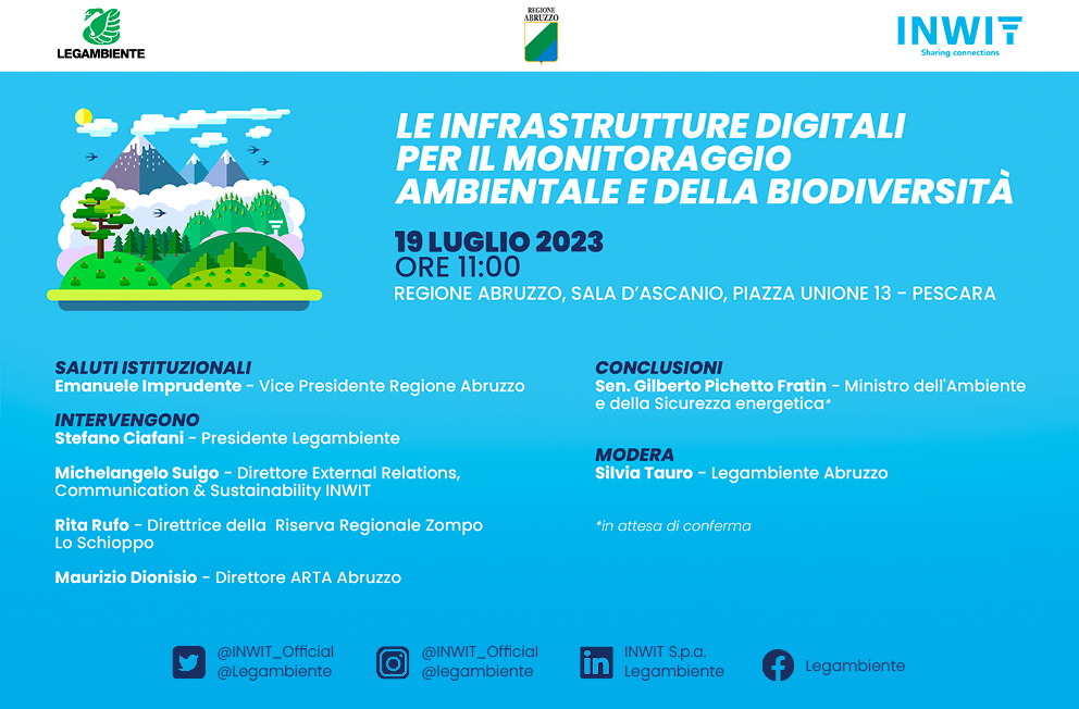 Le infrastrutture digitali per il monitoraggio ambientale e della biodiversità