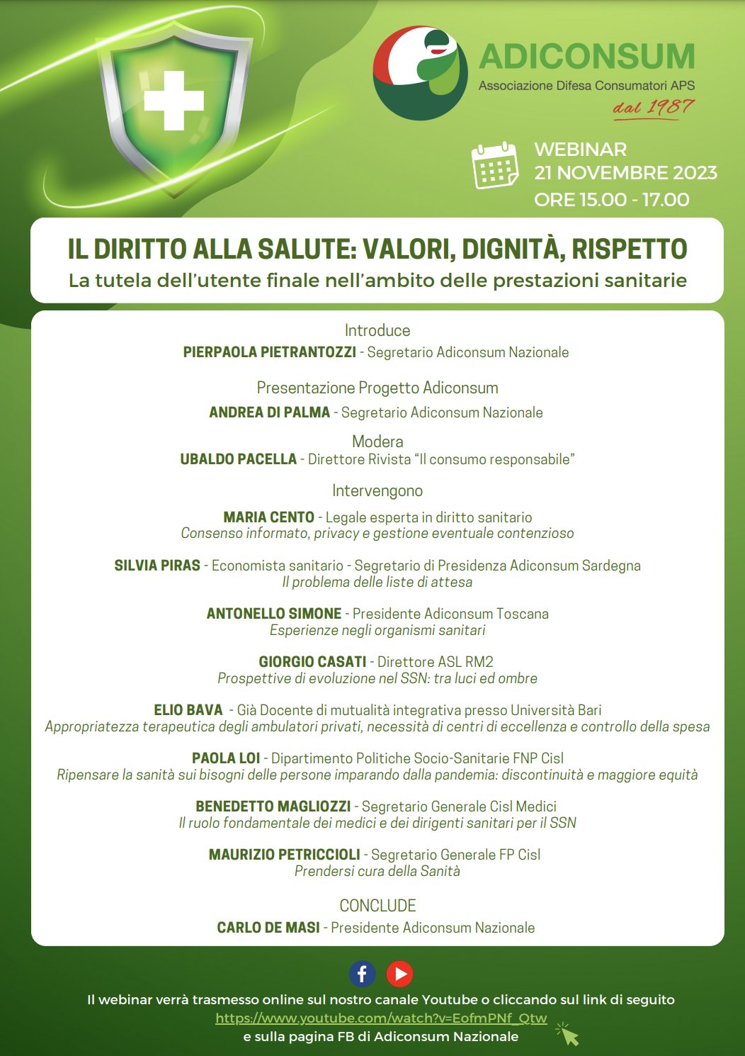 Il diritto alla salute: valori, dignità, rispetto