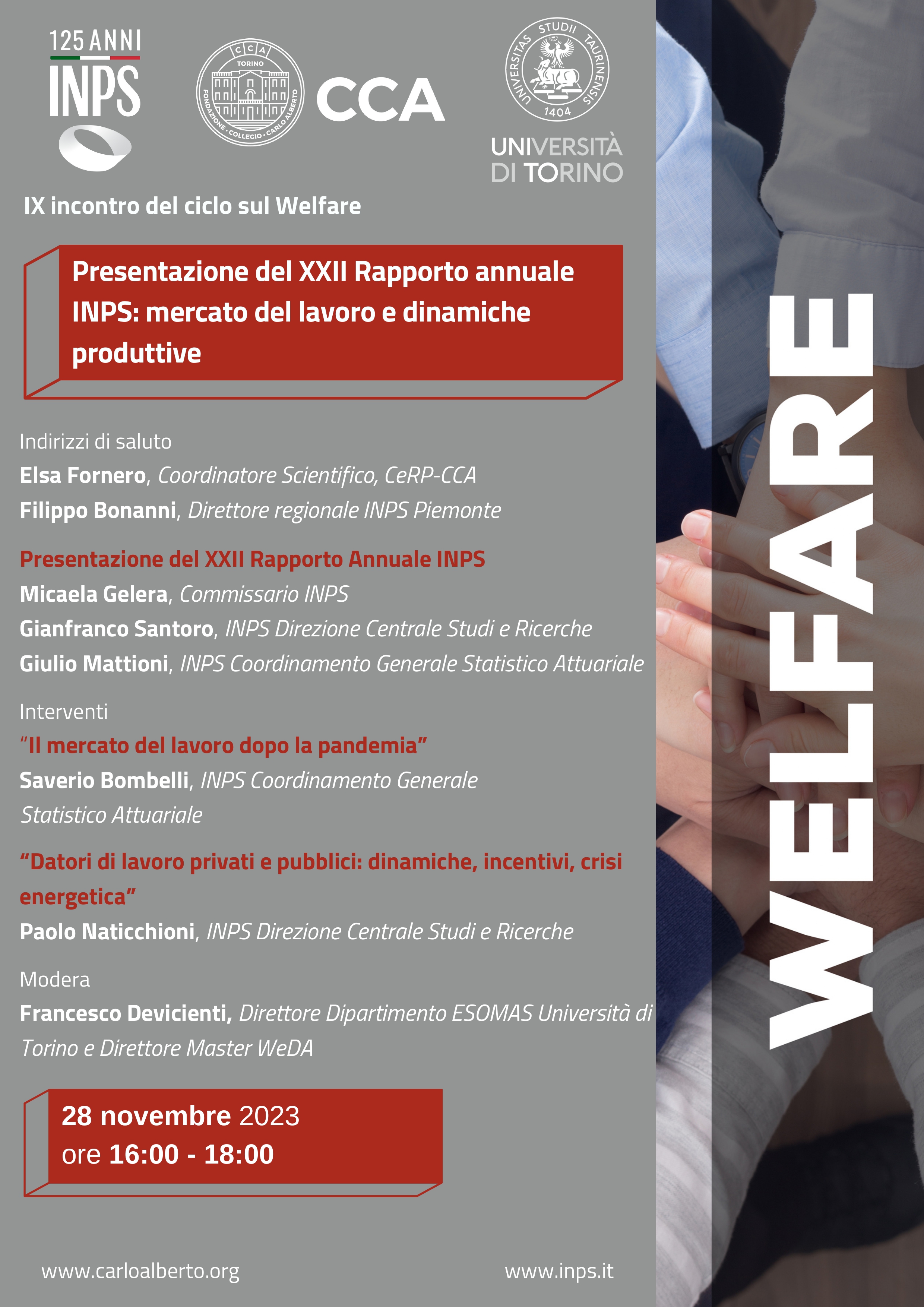 Presentazione del XXII Rapporto annuale INPS