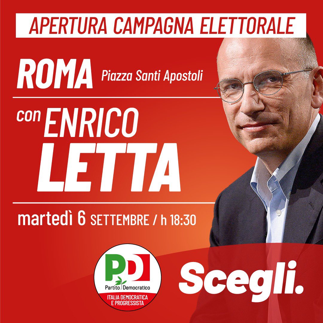 Apertura Campagna elettorale del Partito Democratico