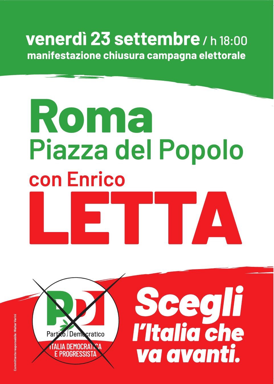 Chiusura della campagna elettorale del Partito Democratico