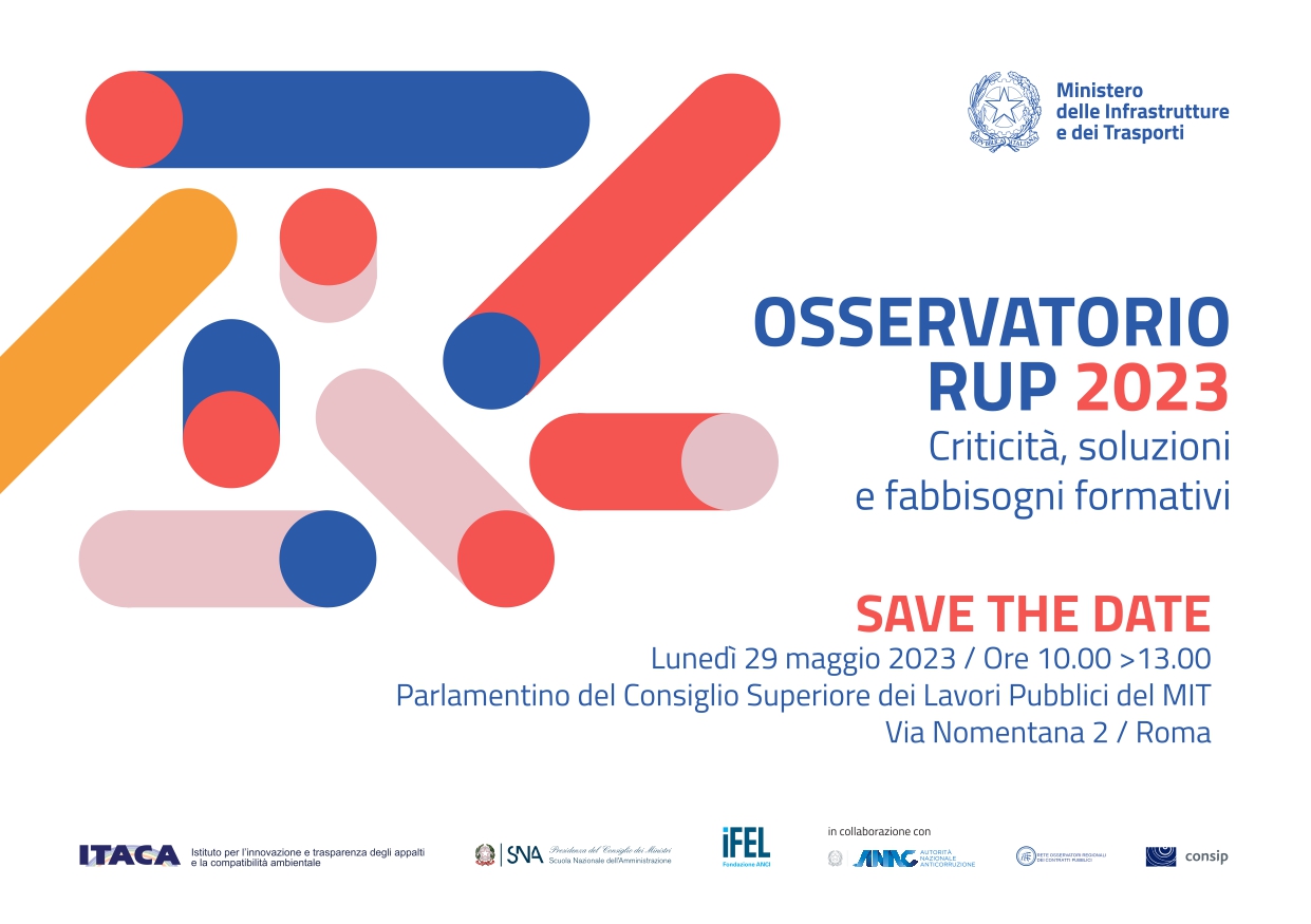 Presentazione del rapporto: “Osservatorio RUP 2023 - criticità, soluzioni e fabbisogni formativi”