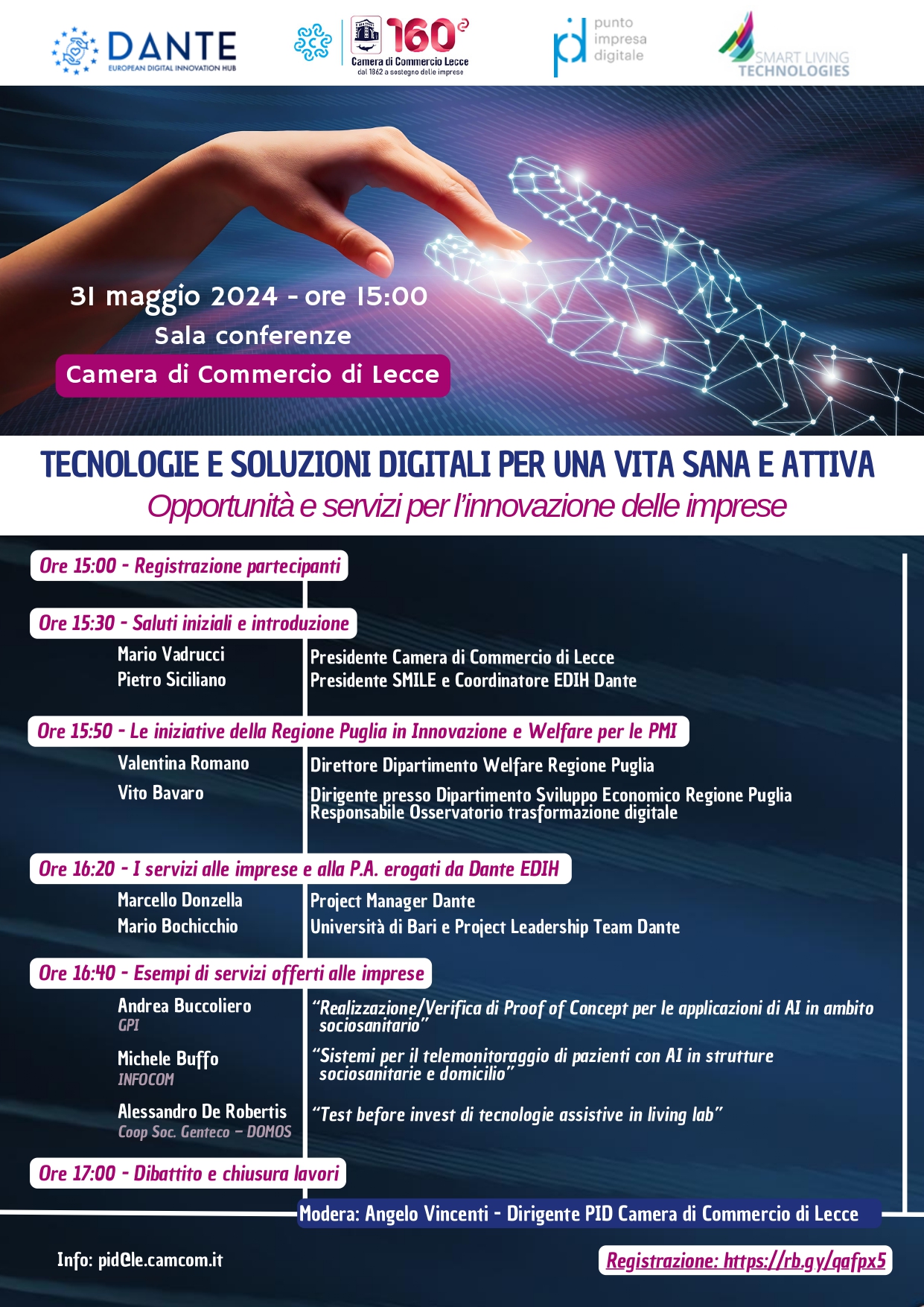 Tecnologie e soluzioni digitali per una vita sana e attiva: Opportunit&agrave; e servizi per l&rsquo;innovazione delle imprese