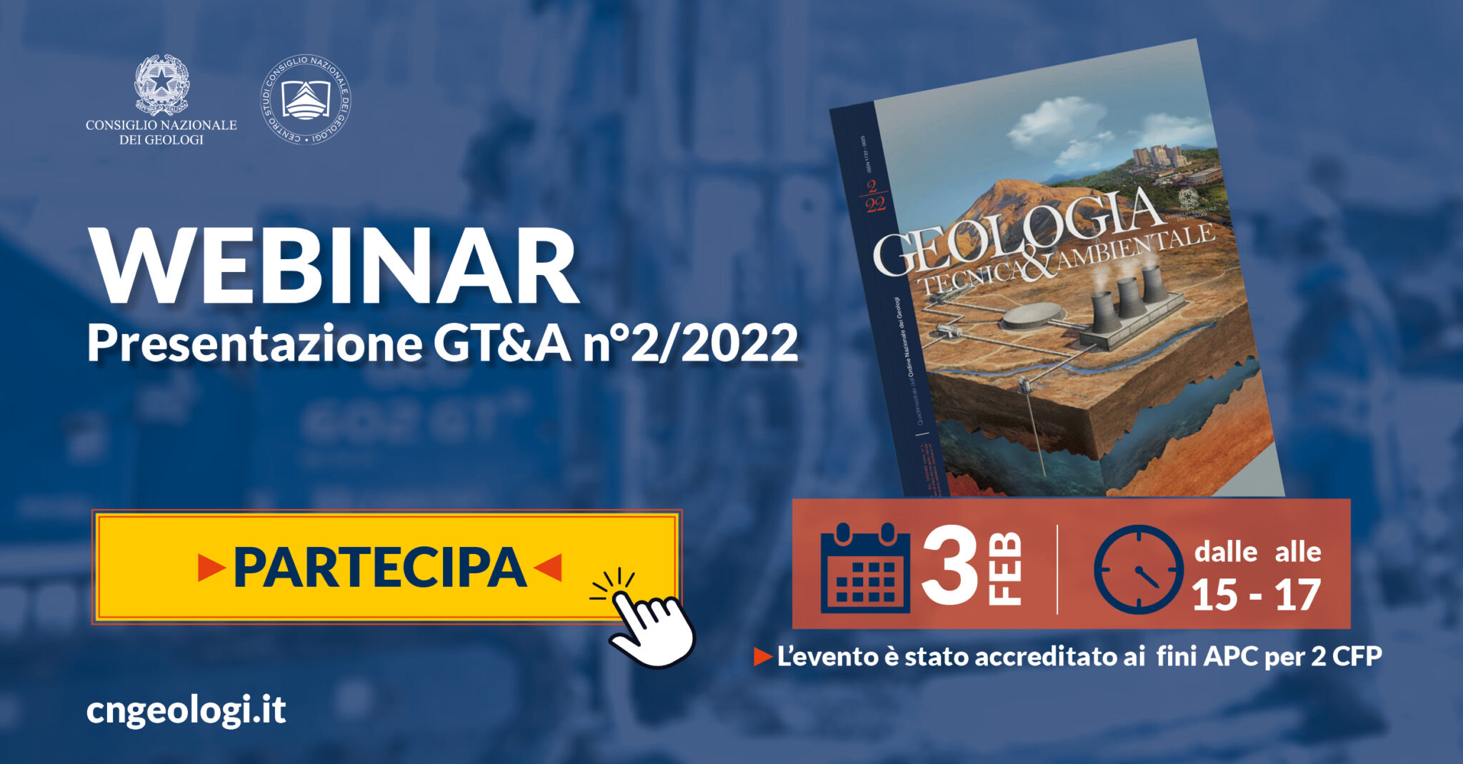 Presentazione del numero telematico della rivista “Geologia Tecnica e Ambientale"