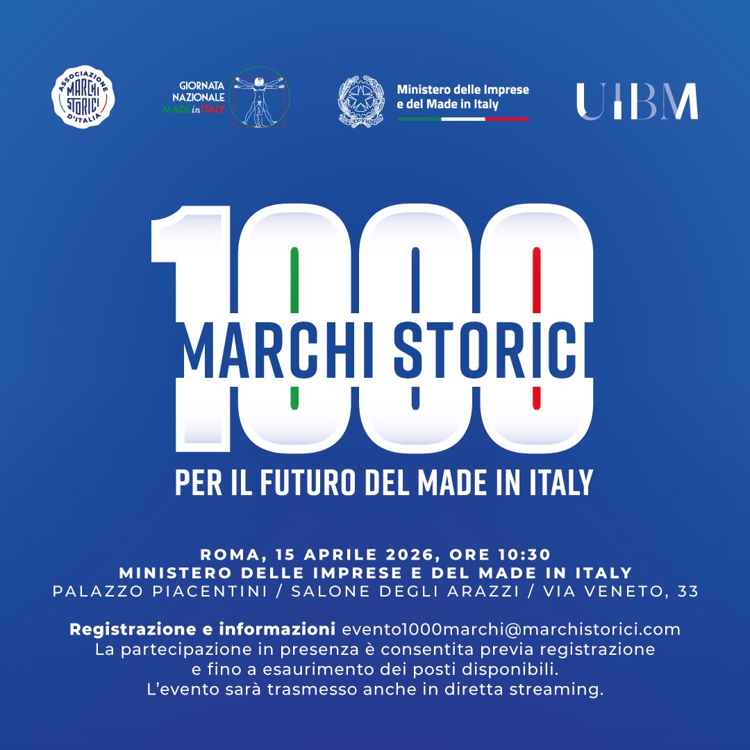 1000 Marchi Storici per il futuro del Made in Italy