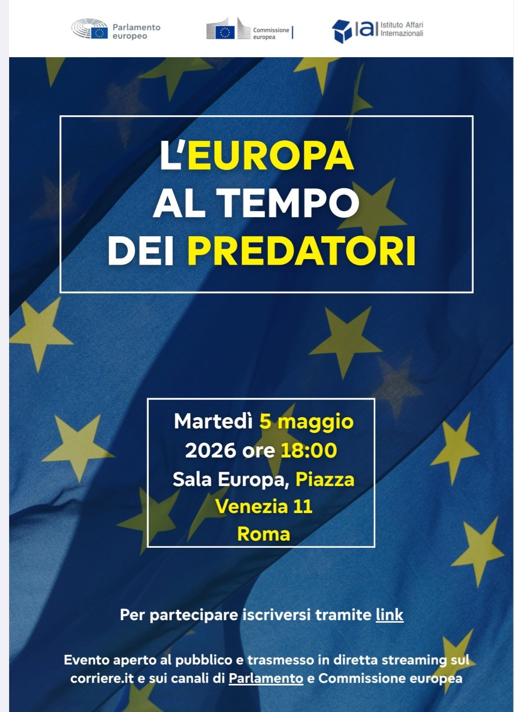 L’Europa al tempo dei predatori