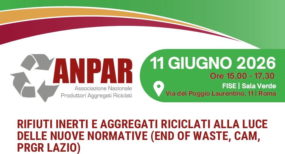 Rifiuti inerti e aggregati riciclati alla luce delle nuove normative (EoW, CAM, PRGR Lazio)
