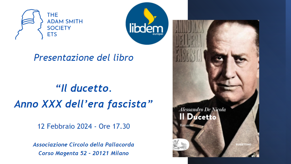 Presentazione del libro: “Il ducetto. Anno XXX dell’era fascista”