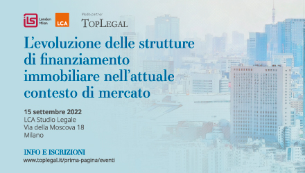 L’evoluzione delle strutture di finanziamento immobiliare nell’attuale contesto di mercato