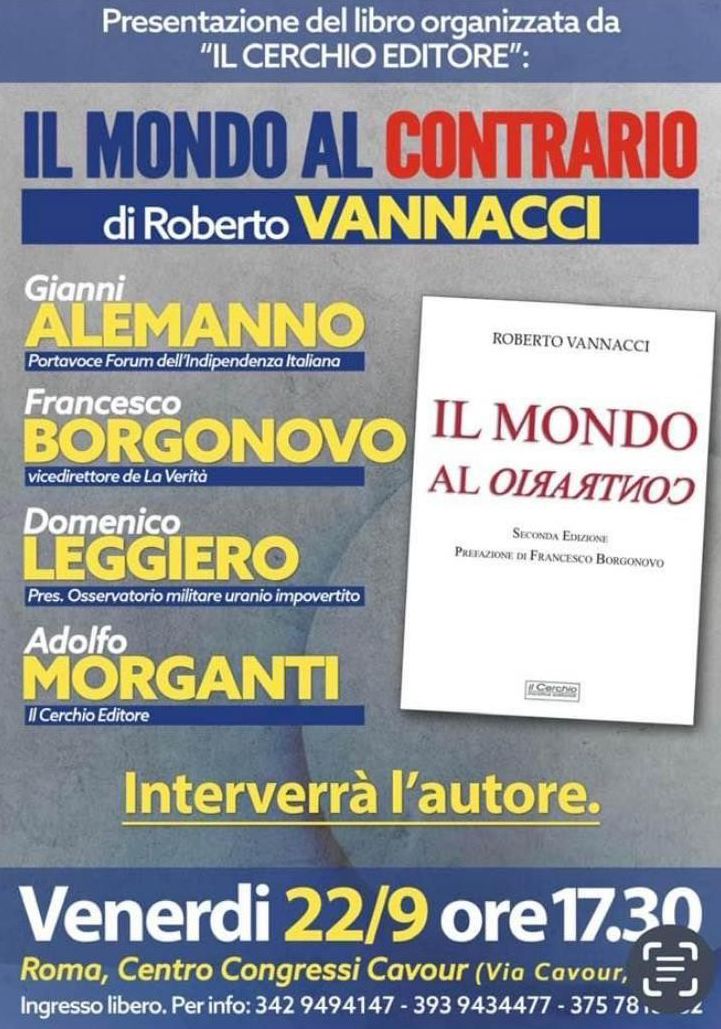 Presentazione del libro: "Il mondo al contrario"
