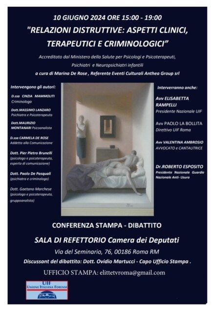 Relazioni distruttive : aspetti clinici, terapeutici e criminologici.