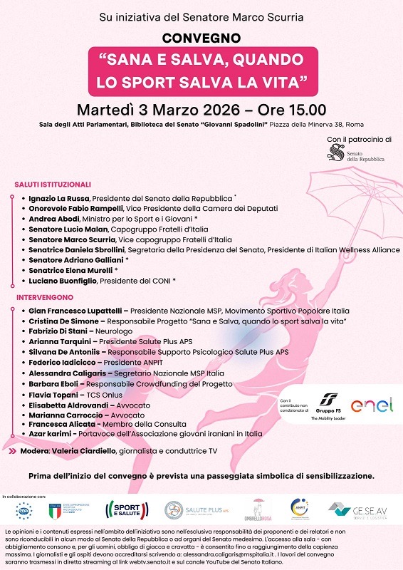 Sana e Salva, quando lo Sport salva la vita