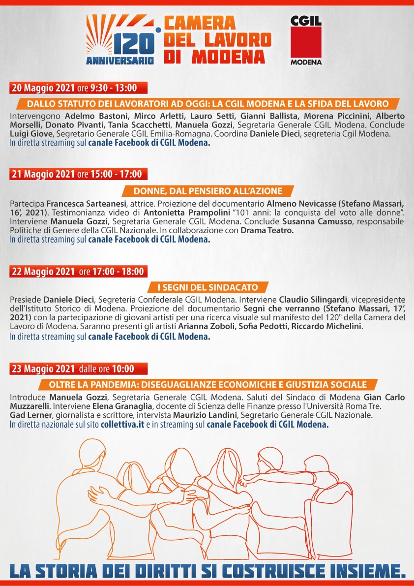 120&deg; anniversario Camera del Lavoro di Modena