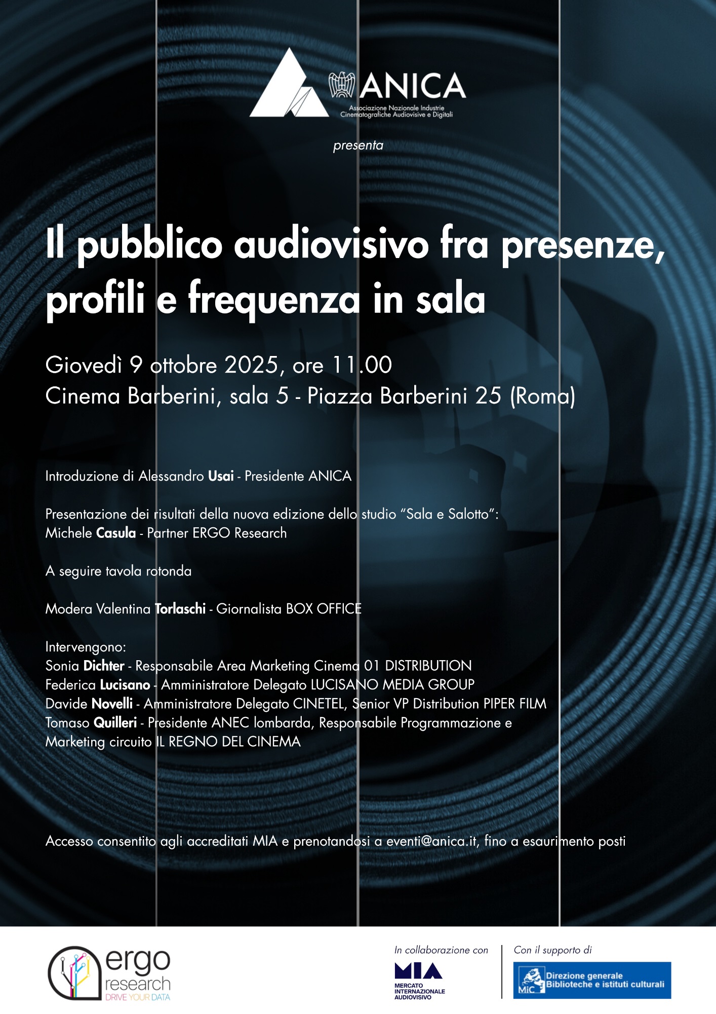 Il pubblico audiovisivo fra presenze, profili e frequenza in sala