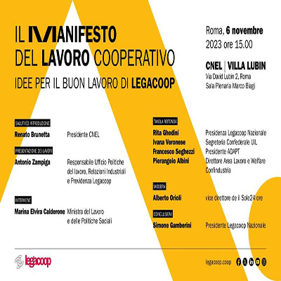 Il Manifesto del Lavoro Cooperativo – Idee per il Buon Lavoro
