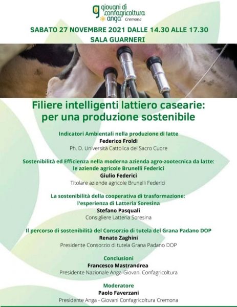 Filiere intelligenti lattiero casearie: per una produzione sostenibile