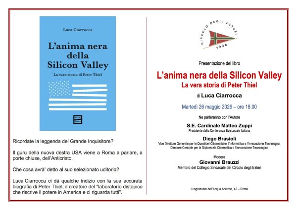 Presentazione del libro: “L’anima nera della Silicon Valley – La vera storia di Peter Thiel” 