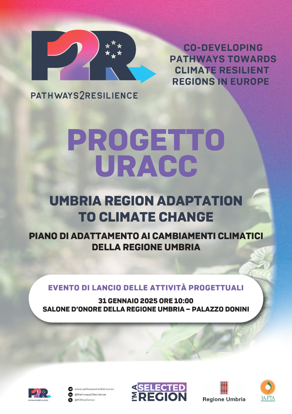 Presentazione del progetto &ldquo;URACC - Umbria Region Adaptation to Climate Change&rdquo;