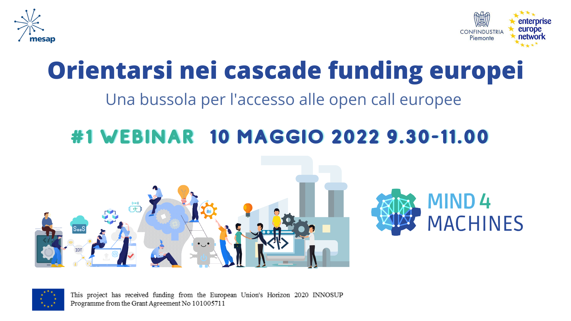 Orientarsi nei cascade funding europei: una bussola per l'accesso alle open call europee - #1 Webinar: MIND4MACHINES