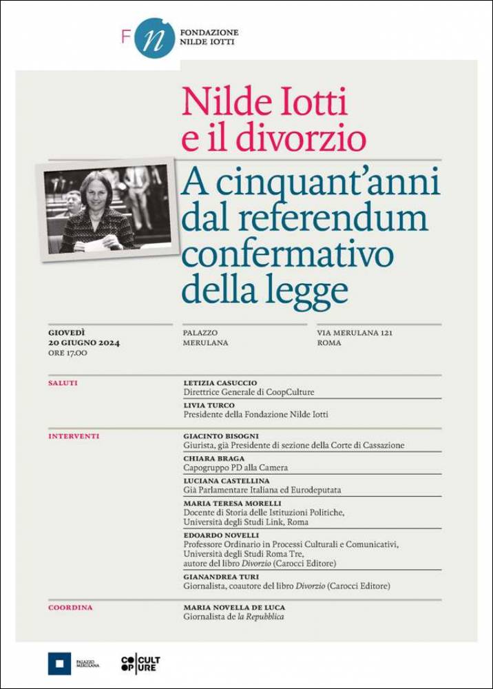 Nilde Iotti e il divorzio a cinquant’anni dal referendum confermativo della legge