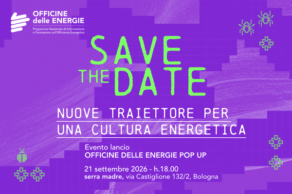 Lancio del progetto “Officine delle Energie” per una nuova cultura energetica